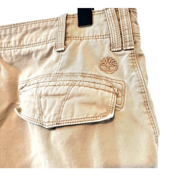TIMBERLAND Men's Khaki Cargo‎ Cotton Travis Scott Style Shorts Sz 33 - Picture 2 of 7
